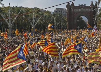 El pueblo catalán se viene manifestando masivamente por su independencia.