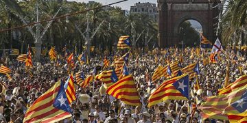 El pueblo catalán se viene manifestando masivamente por su independencia.