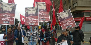 MST de Chile reclama por la aparición con vida de Santiago Maldonado