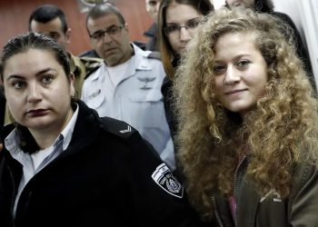 Ahed Tamimi llega a corte militar de Israel