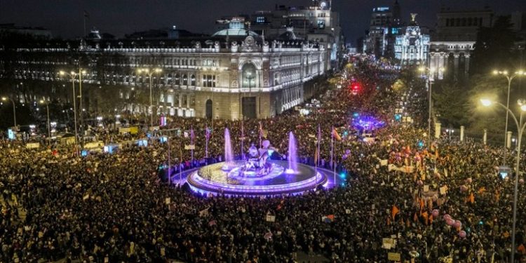 Movilización del 8M en Madrid