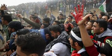 Heridos en Gaza por la represión sionista
