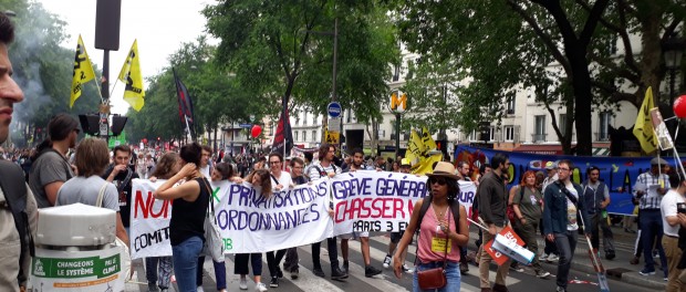 Francia por la huelga general 1