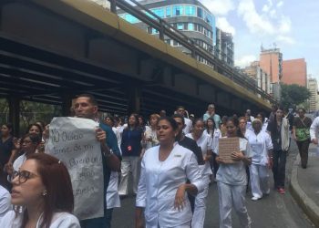 Huelga de enfermeras y enfermeros en Caracas