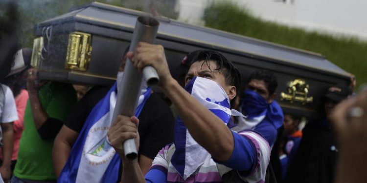 Movilizaciones contra los asesinatos de la represión de Daniel Ortega Nicaragua