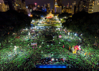 Pañuelazo en Argentina Congreso Nacional