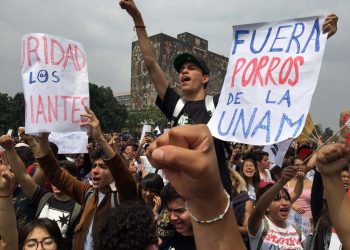 Lucha estudiantil en Mexico