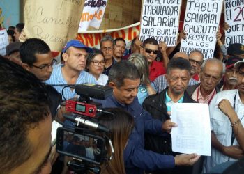 Venezuela movilizacion contra tabla salarial