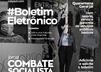 BoletimEletronico 18maio2020 post site coronavirus covid19 protesto-da-saude protesto-paraisopolis