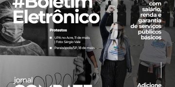 BoletimEletronico 18maio2020 post site coronavirus covid19 protesto-da-saude protesto-paraisopolis