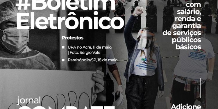 BoletimEletronico 18maio2020 post site coronavirus covid19 protesto-da-saude protesto-paraisopolis