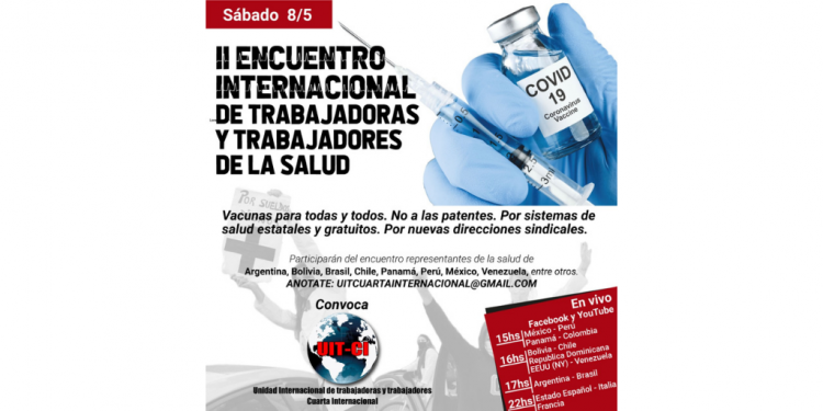 8 de mayo: II Encuentro Internacional de Trabajadoras y Trabajadores de la Salud