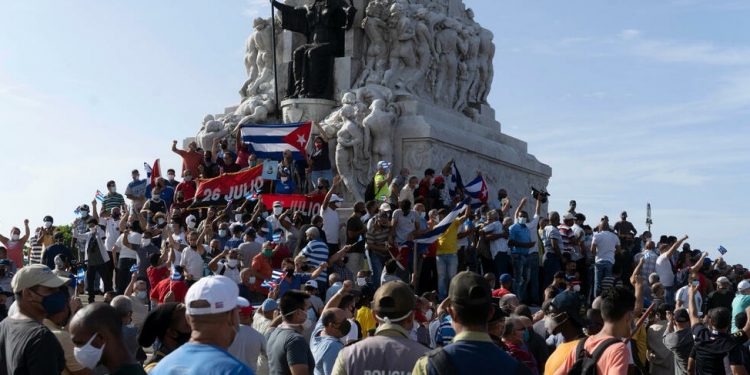 Reclamo por la libertad de los detenidos en Cuba