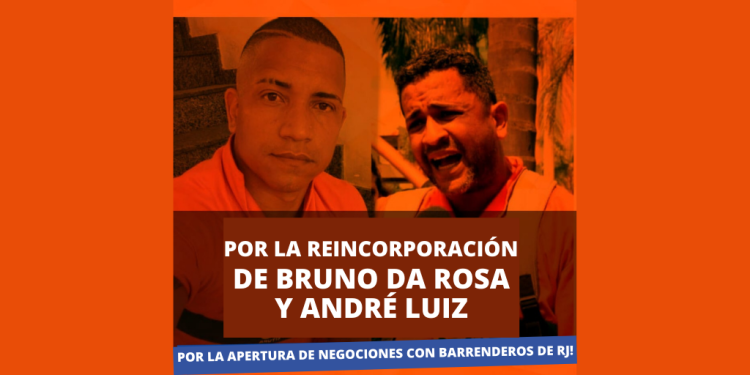 Brasil: Por la reincorporación de los barrenderos Bruno da Rosa y André Balbina
