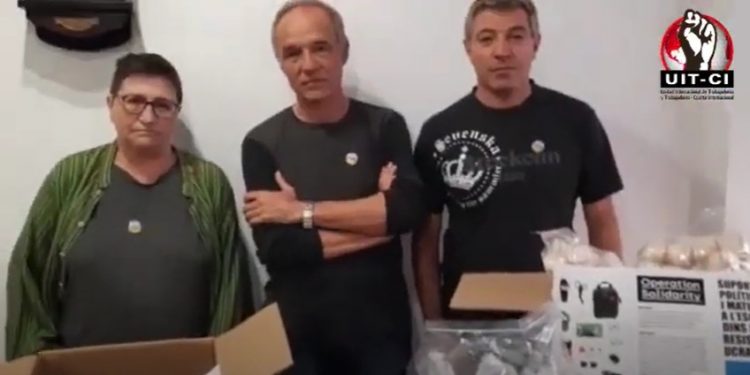 (vídeo) Barcelona: La UIT-CI camino a Ucrania