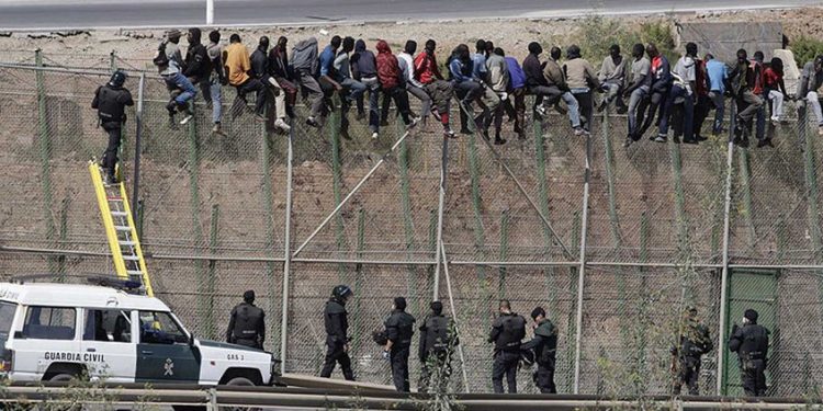 No a la represión policial española y marroquí en Melilla