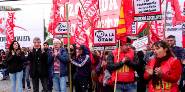 (video) Argentina: Acto unitario «Fuera las tropas rusas de Ucrania»