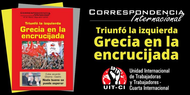 Correspondencia Internacional N°36: Triunfó la izquierda. Grecia en la encrucijada.