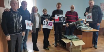 Delegación de la UIT-CI entrega materiales a sindicatos ucranianos