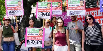 Acción frente a la Embajada de Irán en Buenos Aires, Argentina