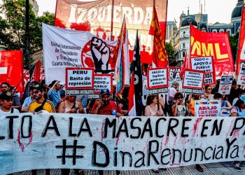 Acciones en apoyo a la lucha del pueblo peruano.