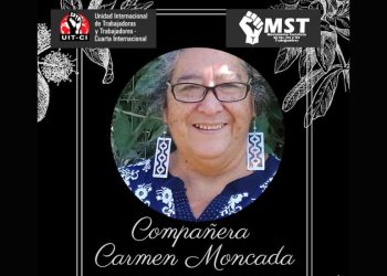 Compañera Carmen Moncada, ¡Hasta el Socialismo siempre!