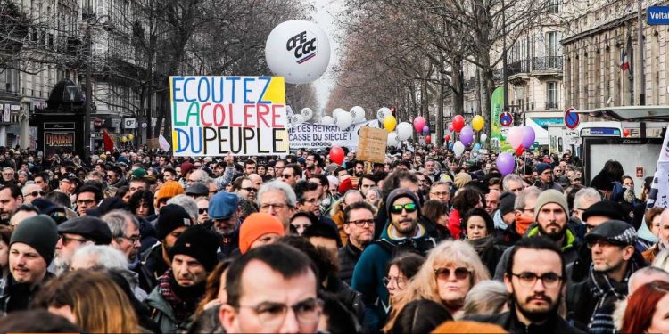 Francia: Nueva jornada de protesta este 16 de febrero contra reforma jubilatoria