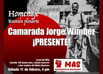 Homenaje al compañero Jorge Wimber