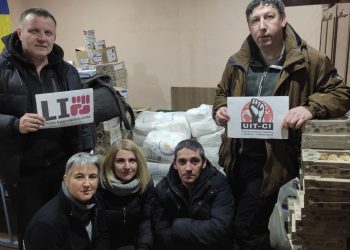 Crónica del tercer convoy de la UIT-CI de ayuda a los sindicatos combativos de Ucrania (marzo 2023)