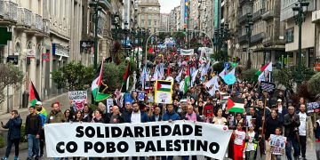 (vídeos) Protestas en ciudades y estadios de fútbol contra Israel y en apoyo a Palestina
