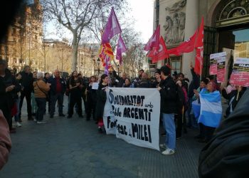 Solidaridad con el Paro General en Argentina desde Barcelona