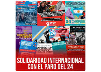 Solidaridad internacional con el paro del 24 en Argentina