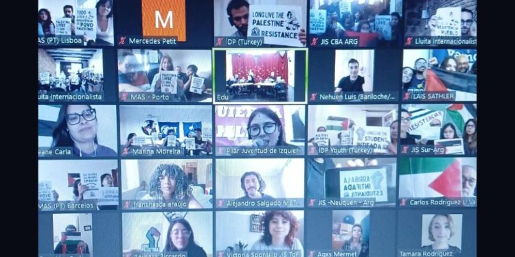Rencontre: des jeunes du monde entier soutiennent la Palestine