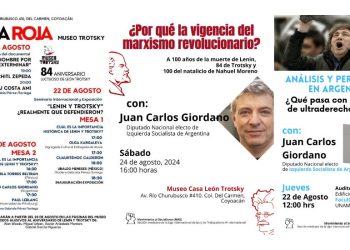 Juan Carlos Giordano en México: disertará en el Museo León Trotsky