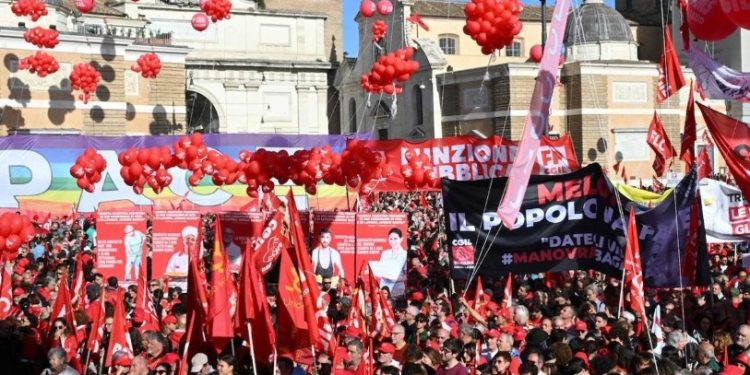 Italia: Gran huelga y movilización en todo el país contra el presupuesto de Meloni