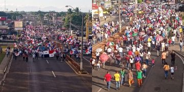 Panamá: Multitudinaria movilización en defensa de la soberanía y contra el ajuste de Mulino