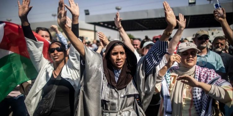 Pese a la represión en Egipto hubo una gran Marcha global por Palestina