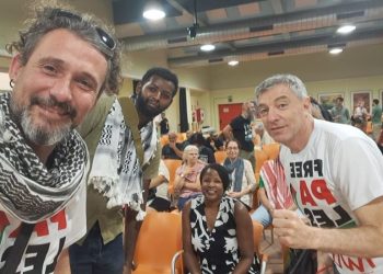 Flotilla en Barcelona: Giordano y Peressini en reunión de preparación