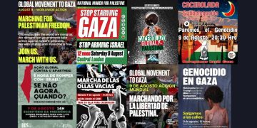 Marcha Mundial por Gaza el 9 de agosto. ¡A las calles contra el genocidio!