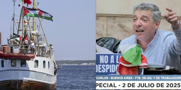 Desde Argentina el Diputado Nacional Giordano se suma a la flotilla que va a Gaza