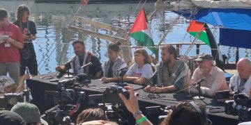 Barcelona: Antes de la partida de la flotilla a Gaza