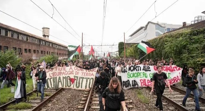 Italia: Huelga nacional en apoyo a Palestina