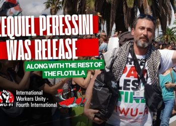 Ezequiel Peressini, from the IWU-FI, was released along with the rest of the Flotilla