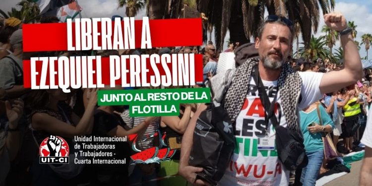 Liberan a Ezequiel Peressini, de la UIT-CI, junto al resto de la Flotilla
