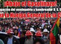 Bolivia: ¡Abajo el gasolinazo! ¡Abrogación del vendepatria y hambreador D. S. 5503! ¡Viva la Huelga General de la COB!