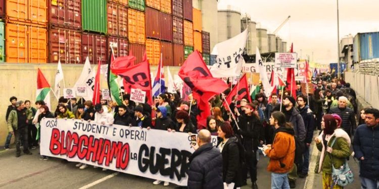 Huelga portuaria en Europa en apoyo a Palestina