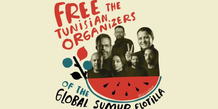 Túnez: Libertad a las y los dirigentes de la Flotilla Global Sumud