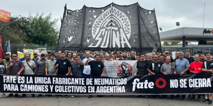 Argentina: Delegación de la UIT-CI con la lucha de FATE