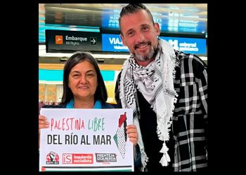 Flotilla Global Sumud 2026: Diputada Schlotthauer y Ezequiel Peressini partieron desde Ezeiza para navegar rumbo a Gaza