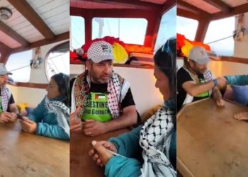 Saif Abukeshek entrevistado por la socialista argentina Mónica Schlotthauer